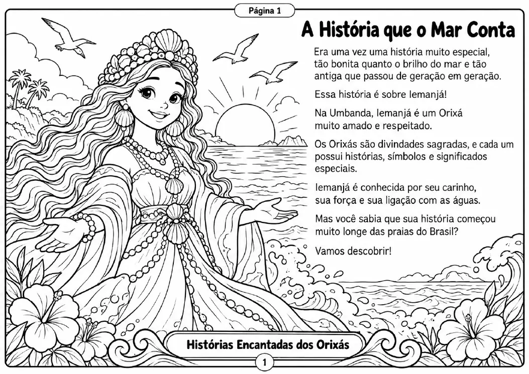 Página das histórias dos Orixás 1