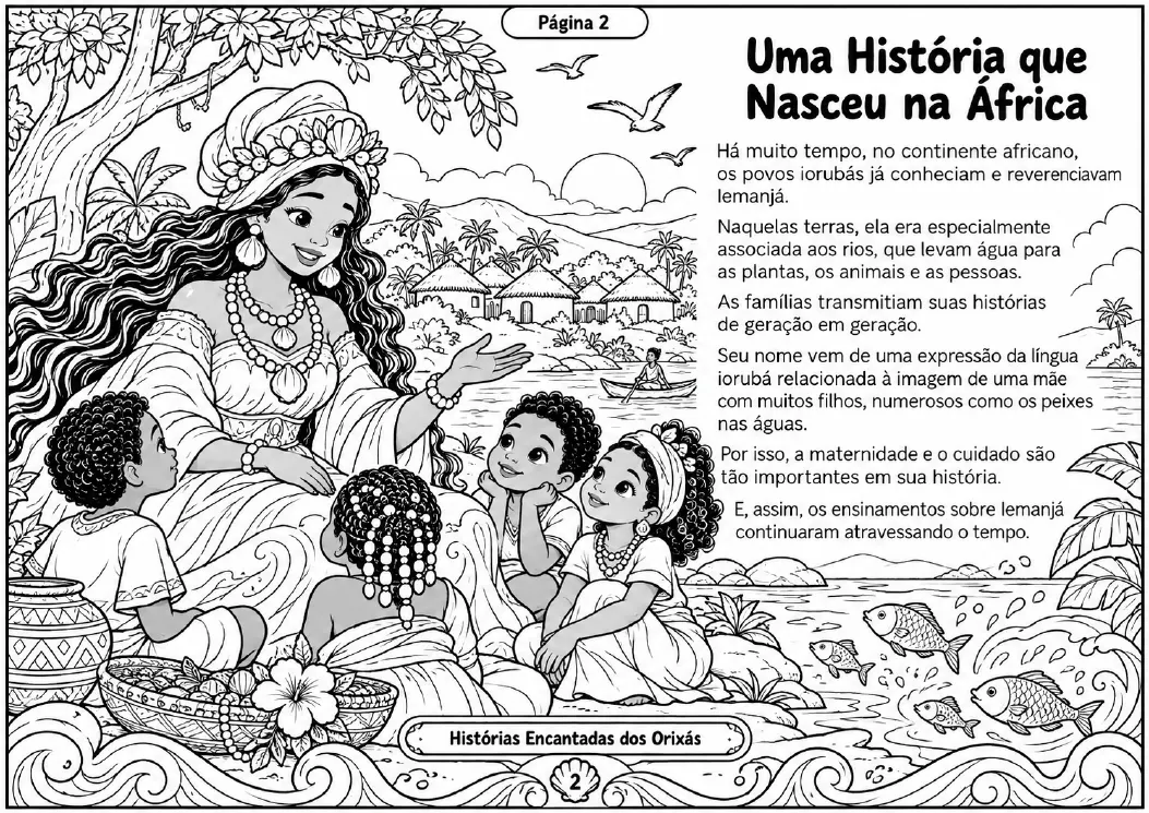 Página das histórias dos Orixás 2