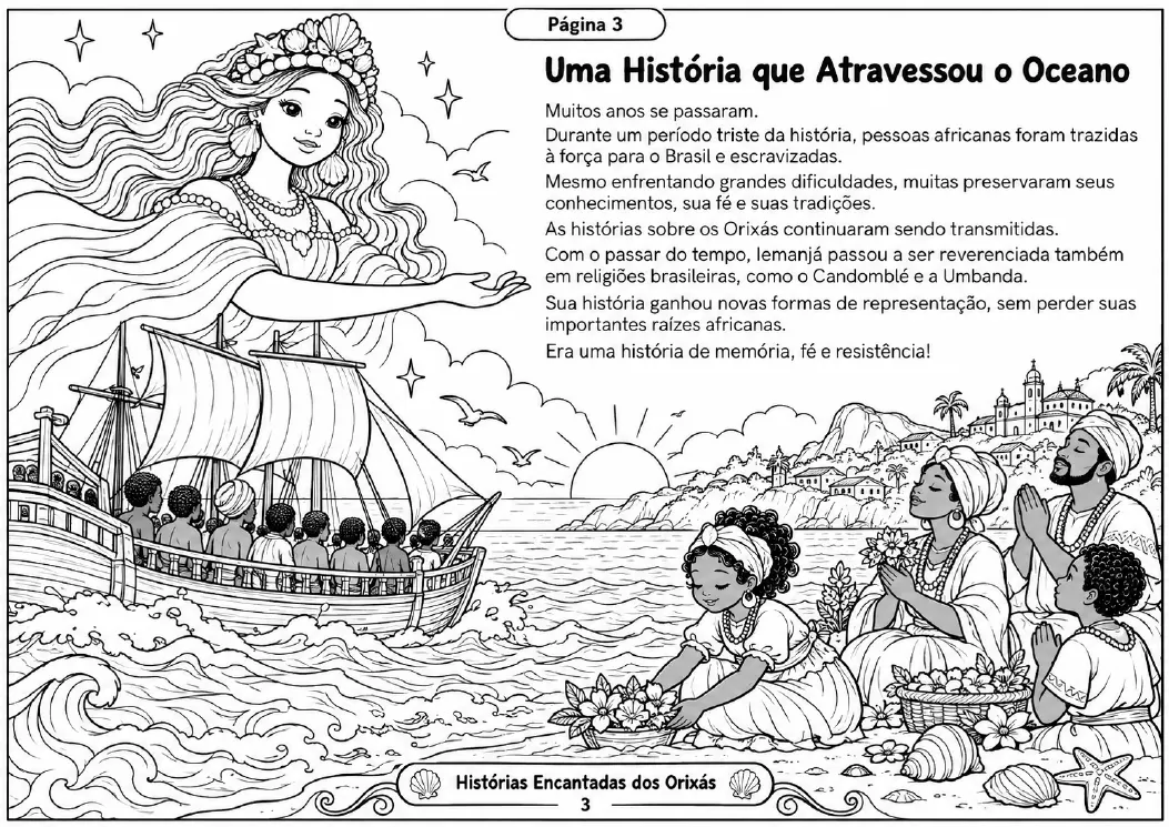 Página das histórias dos Orixás 3