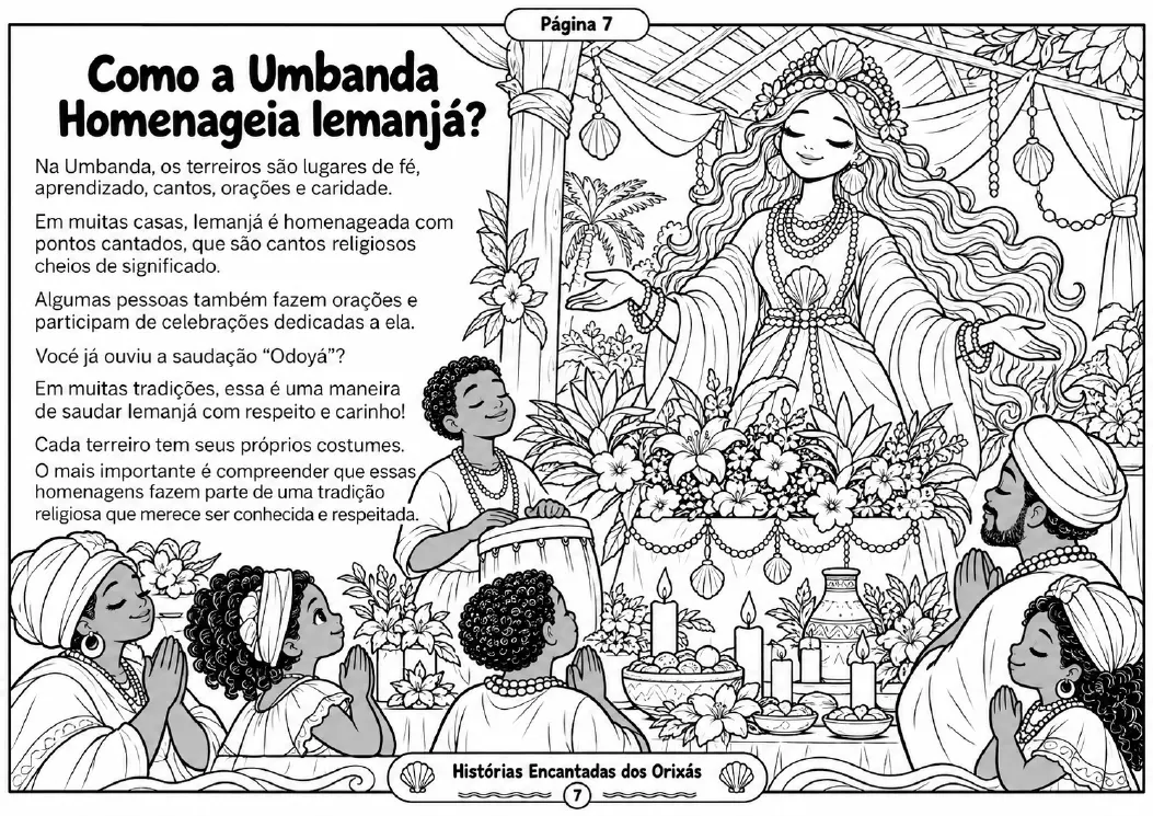 Página das histórias dos Orixás 7